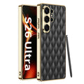 Premium Leather Cushion Back Cover for Samsung S26 Ultra
